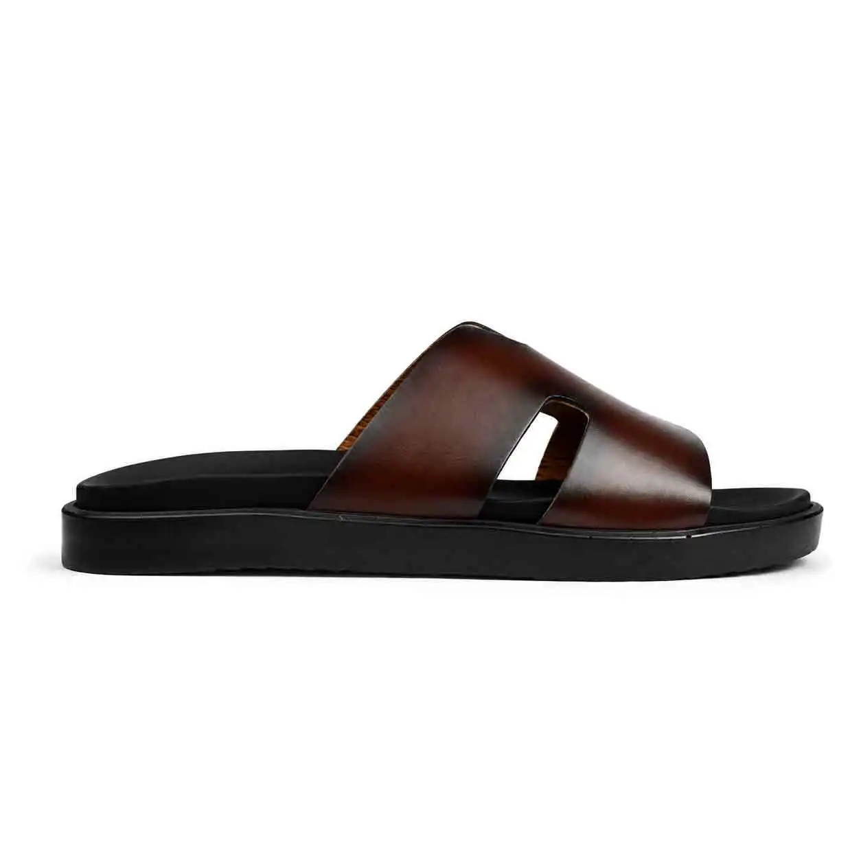 Sandale pour homme  H01-3 marron miniature